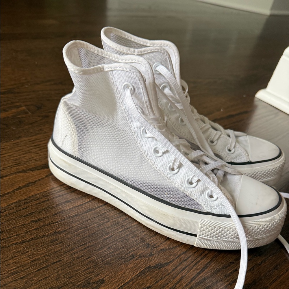 Converse White High-Top Sneakers